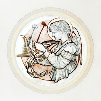 Angel Playing on Bells (1865) drawing in high… | Free public domain illustration