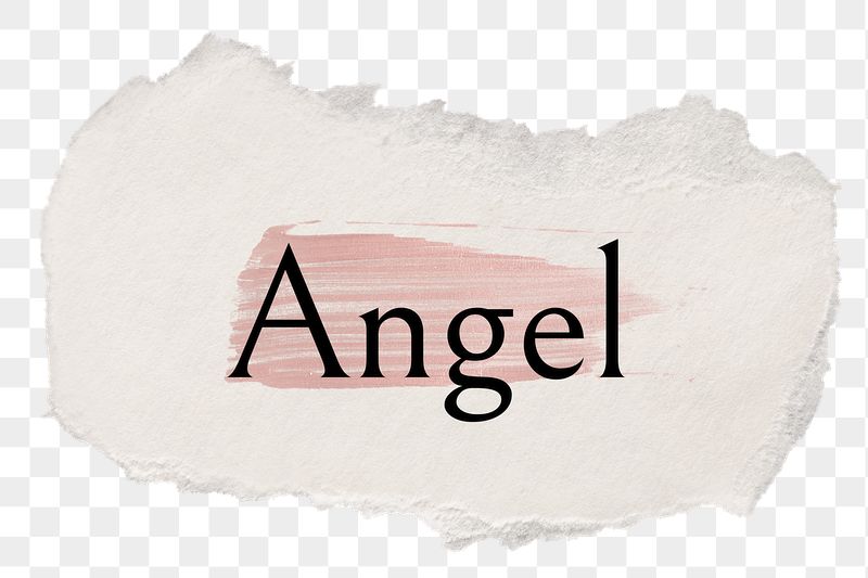 Angel png ripped paper word | Free PNG - rawpixel