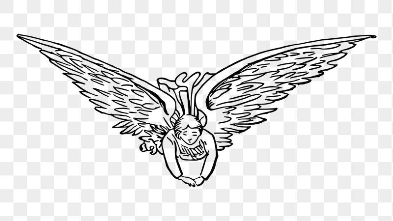 Angel png sticker illustration, transparent | Free PNG - rawpixel