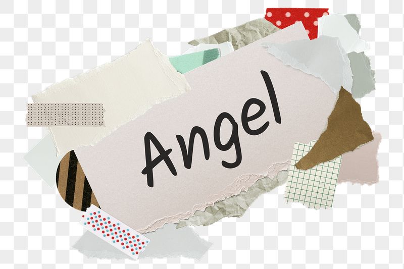 Angel png word sticker, aesthetic | Free PNG - rawpixel