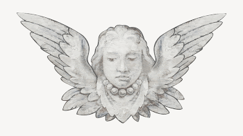 Angel statue collage element psd | Free PSD - rawpixel