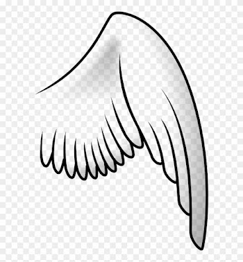Angel Wing Right - Ala Clipart