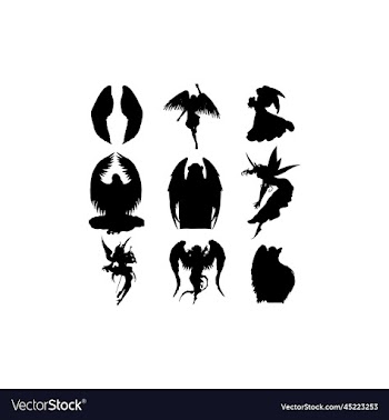 angel wings design icon