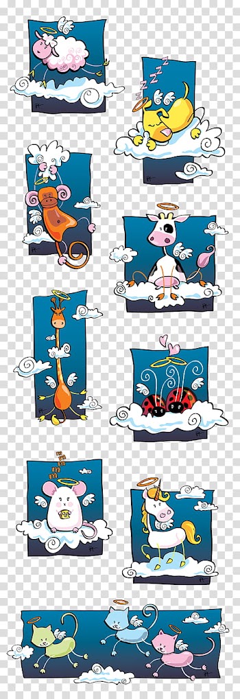 Angelic Animals transparent background PNG clipart