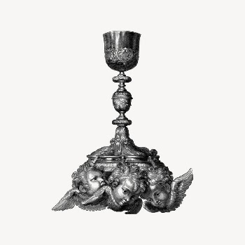 Angelic chalice collage element, drawing | Free Vector Illustration - rawpixel