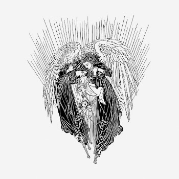 Angels in heaven hand drawn | Free Photo - rawpixel