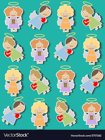 Angels01 vector image