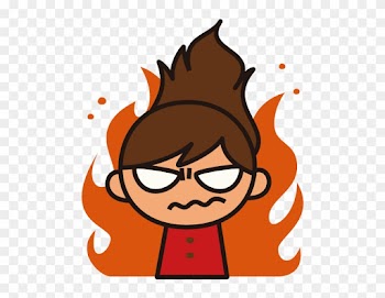 Anger Cartoon Child Woman - Angry Girl Cartoon Png
