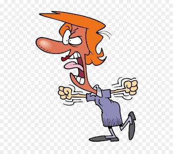 Anger Cartoon Screaming Clip art - woman 