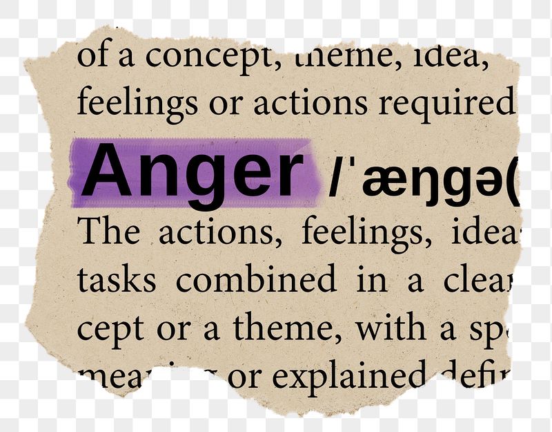 Anger png word sticker, torn | Free PNG - rawpixel