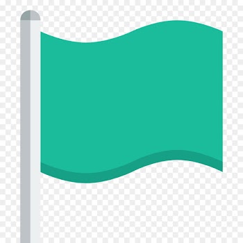 angle aqua green - Flag 