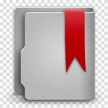 Angle brand red, Library, gray leather case with red ribbon transparent background PNG clipart
