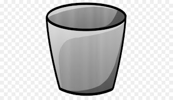 angle cup cylinder glass - Bucket Empty 