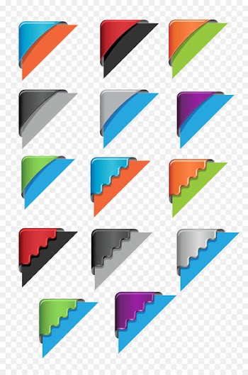 Angle Download - Colorful subscript 