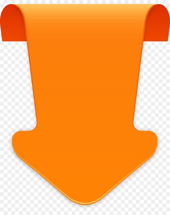 Angle Font - Vector orange arrow 