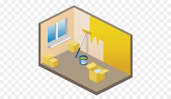 angle house material yellow - New room 