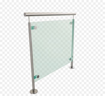 Angle Table Glass Unbreakable - barandal mockup 