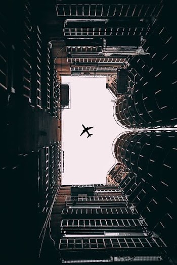 angle view of airplane