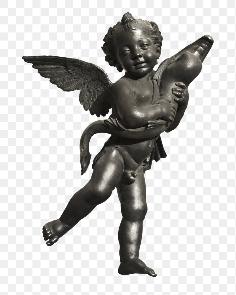 Angle with dolphin statue png | Free PNG - rawpixel