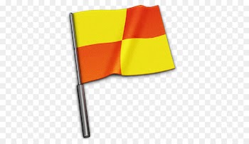 angle yellow flag - Referee flag 