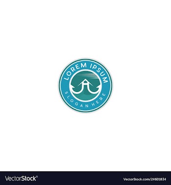 Angler hook fishing creative logo design vector image