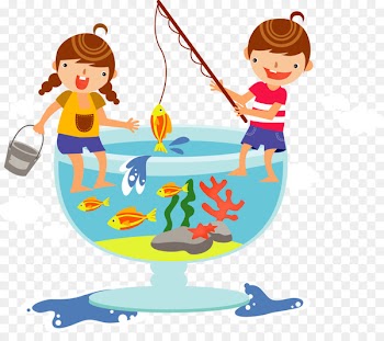 Angling Recreation Cartoon Child Illustration - Kids Fishing tank top vector 