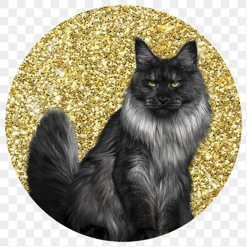 Angora cat png badge sticker, | Free PNG - rawpixel