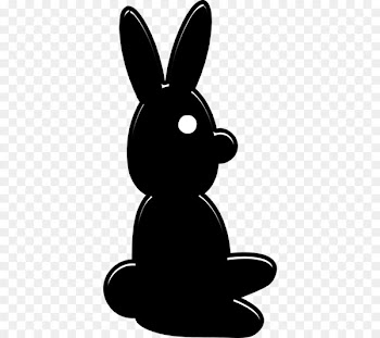 Angora rabbit Easter Bunny Hare Clip art - Rabbit Silhouette 