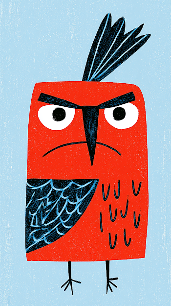 Angry Bird Character Illustration