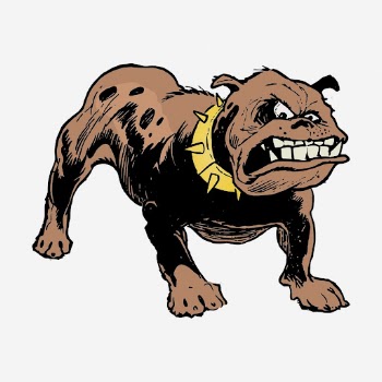 Angry bulldog clipart, animal vintage | Free Photo - rawpixel