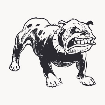 Angry bulldog clipart, animal vintage | Free Vector - rawpixel