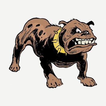 Angry bulldog sticker, animal vintage | Free PSD - rawpixel