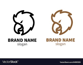 angry eagle head logo design