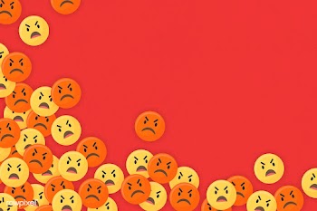 Angry emoji framed background | Free stock vector - 588470