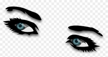 Angry Eyes Clipart - Girls Eye Png