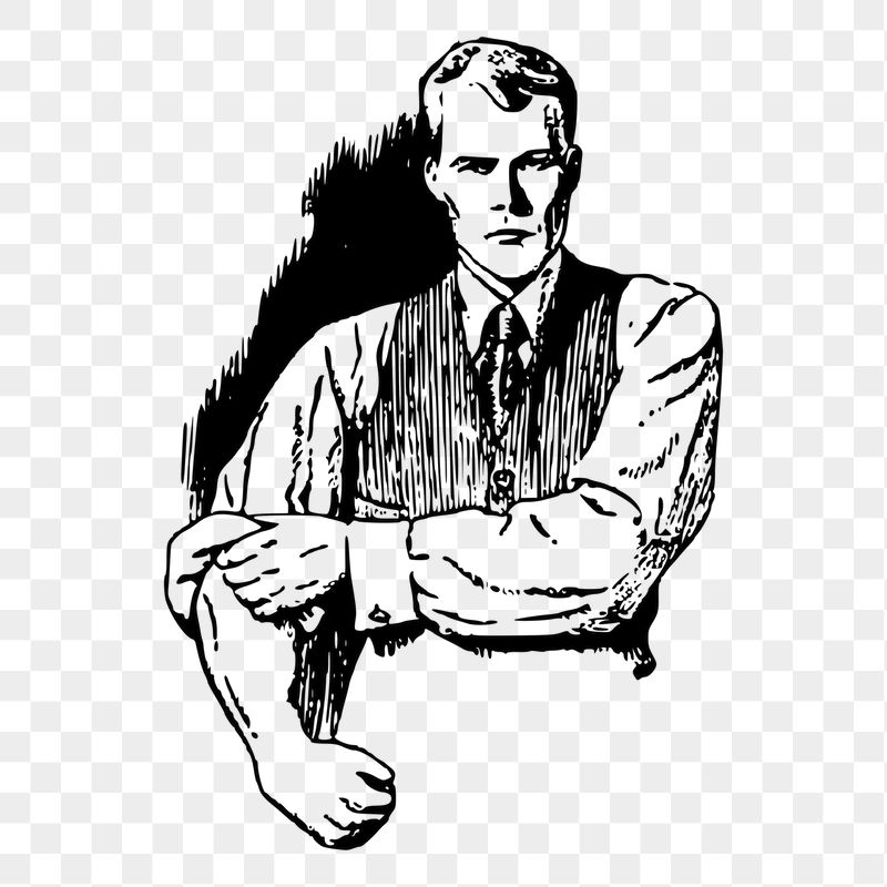 Angry man png sticker, vintage | Free PNG - rawpixel