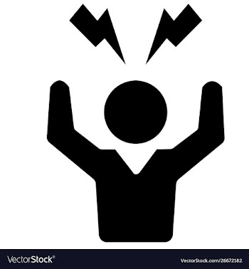 Angry person crazy stress icon symbol vector image