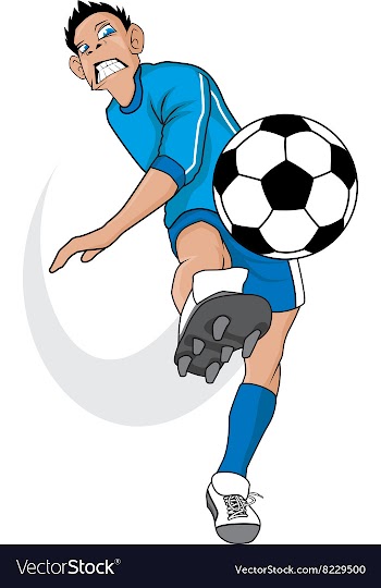 Angry Soccer Player vector image