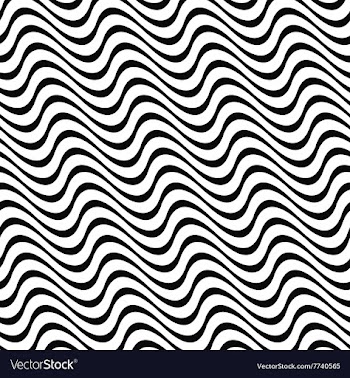 Angular abstract monochrome seamless wave pattern vector image