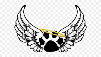 Animal Angel Clip Art At Clker Com Vector Online Dog - Angel Wings And Halo