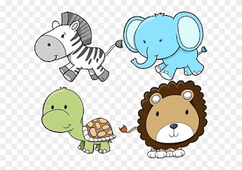 Animal Baby Clipart Zoo - Lion Cubs Drawing Cute