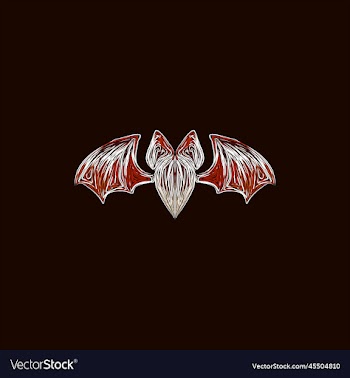 animal bat artwork style creative design