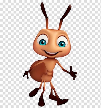 Animal cartoon character illustration, Ant Cartoon illustration Illustration, Smiling ants transparent background PNG clipart