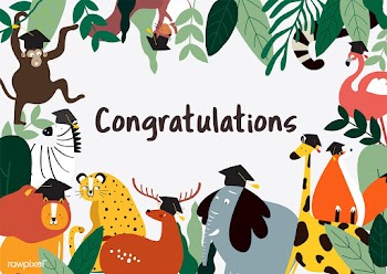 Animal cartoon style congratulations card vec.. | Free stock vector - 477184