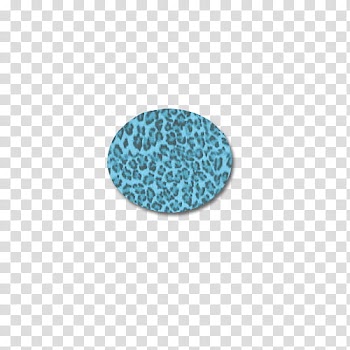 ANIMAL CIRCLES, round teal and black leopard print frame illustration transparent background PNG clipart
