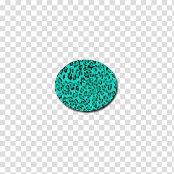ANIMAL CIRCLES, round teal and black plate transparent background PNG clipart