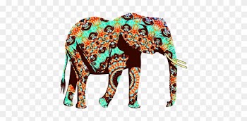 Animal Elephant Zoo Zoo Animals Wild Natur - Cool Orange,brown And Turquoise Elephant Throw Blanket