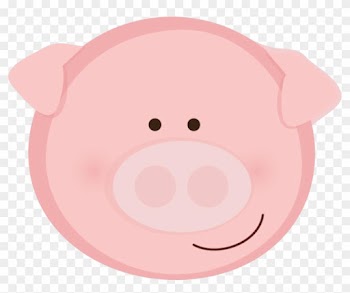 Animal Faces - Baby Pig Face Clipart
