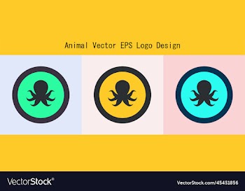 animal fish logo design