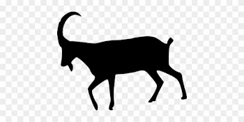 Animal Goat Nature Silhouette Goat Goat Go - Ram Silhouette Png
